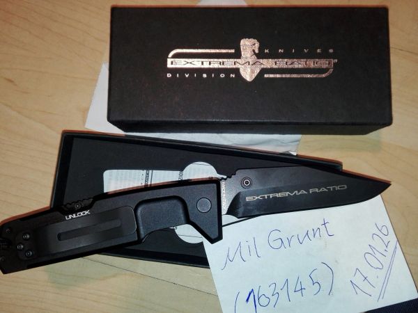 Extrema Ratio Fulcrum II D Klappmesser, schwarz, neu, mit Rechnung