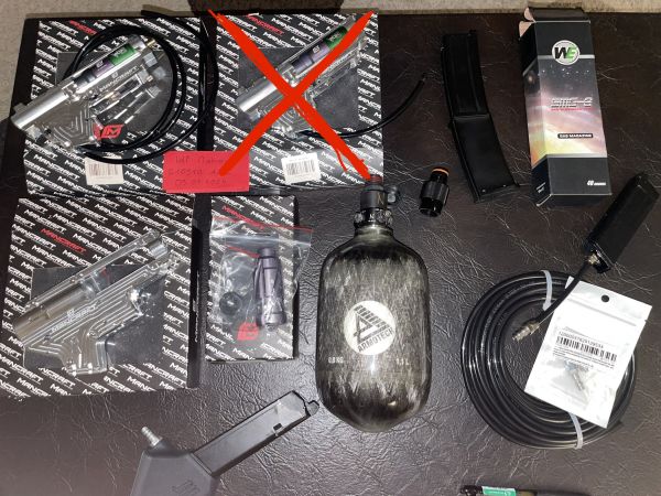 HPA Konvolut - Armotech 1,1l carbon tank + Ninja regulator und vieles mehr...!