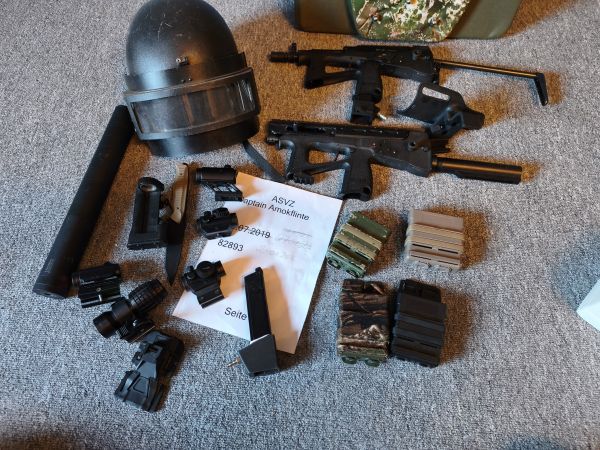 Sammel verkauf Visiere , Dummy knife , fast Pouches dmr/m4