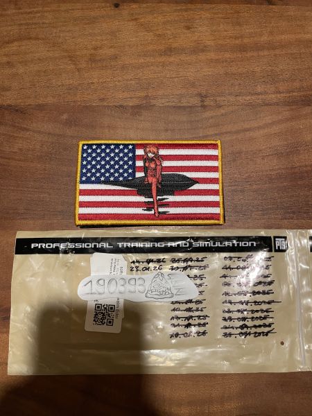 White Phosphor „B2 Bomber“ US Flag Patch Stick Rare FOG