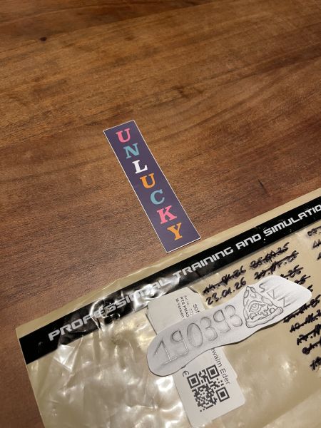 LRC Low Rollers Club „Unlucky“ Slap Sticker Neu Rare FOG