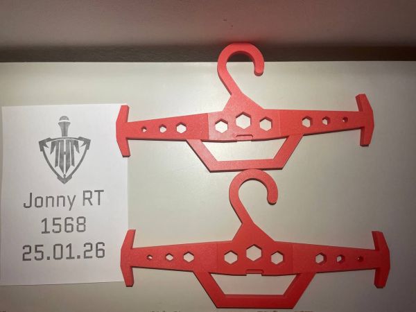 3D-gedruckte Heavy-Duty Hänge­bügel für Plate Carrier & Schutzwesten (Farbe: ROT) – Set aus 2 Stück