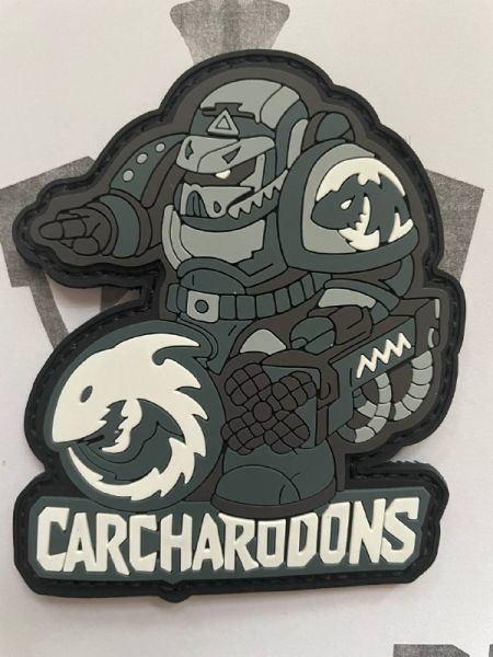 Carcharodons PVC Patch – Space Marine Sharks | Warhammer 40K Klettaufnäher