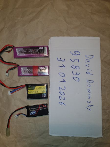 Verschiedene LiPo Akkus