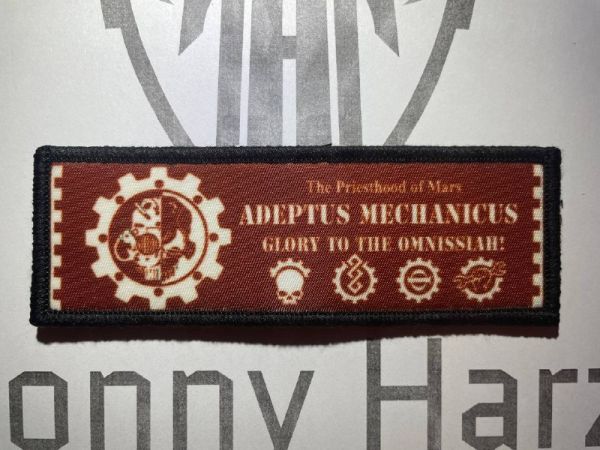 Warhammer Adeptus Mechanicus Banner Velcro Patch – Tech Priests / Mechanicum