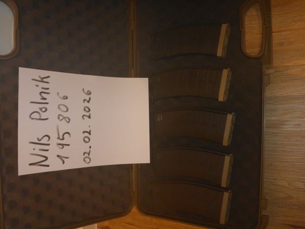 5 Stück Magazin für M4/16 - 120BB