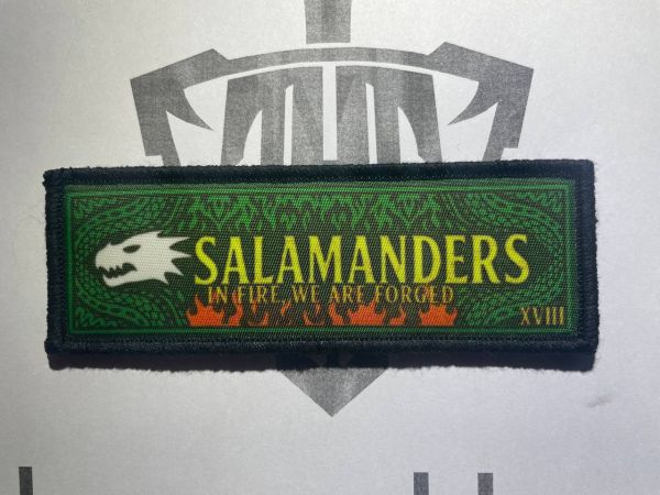 Warhammer Salamanders Banner Velcro Patch – Nocturne (Neues Design)