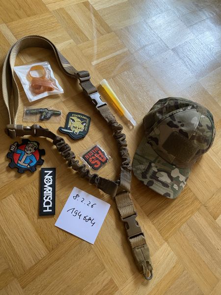 Reste Konvolut patches cap multicam 1 Point sling
