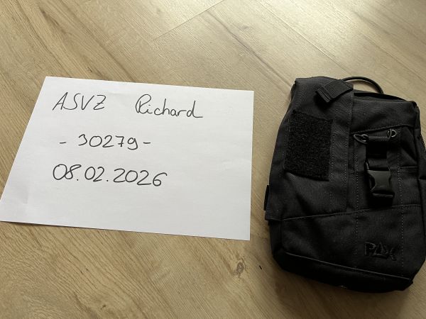 PAX IFAK TECC / Medic Pouch / Erste Hilfe Tasche mit Schnellzugriff und Abreisschlaufen / Molle / Schwarz - Neuwertig