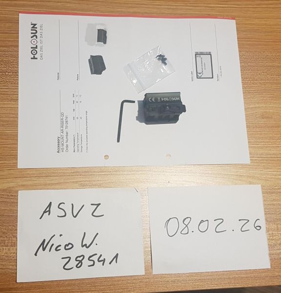 Hohe QD-Schnellspannmontage zweiteilig HS-MOUNT-AR-RISER-QD, Zubehörteil für Holosun Rotpunktvisier