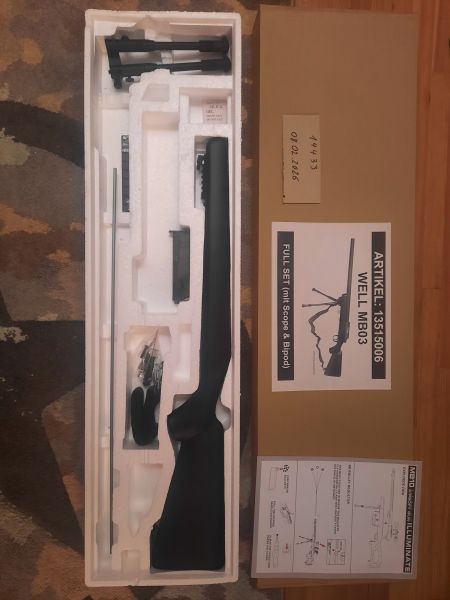 Schaft und Zweibein für Well MB03 