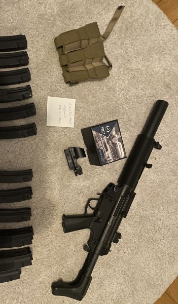 MP5 SD mit 14 Mags+Optik+Magazintaschen