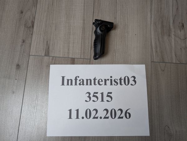 Frontgriff, klappbar, schwarz