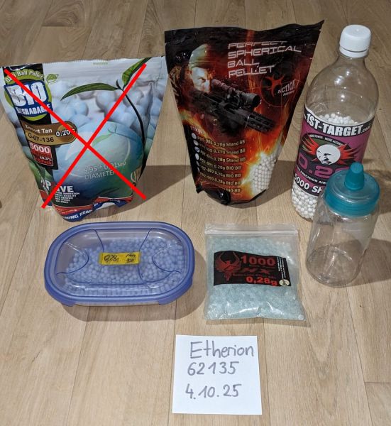 diverse BBs - 0,20/0,25/0,28/0,43g