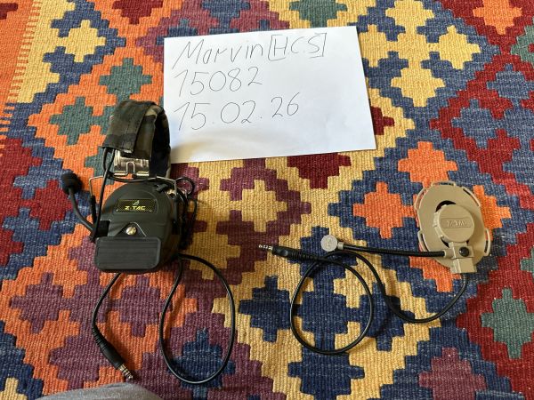 Z-Tactical Headset und Ohrschale