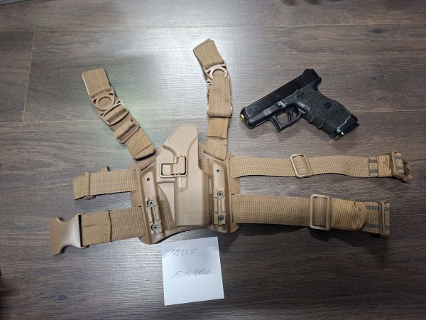 Blackhawk dropleg Bein Holster Coyote für Glock Pistolen