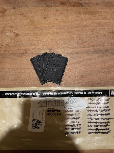 LRC Low Rollers Club „Fuck Cards“ All Black Patch Neu Rare