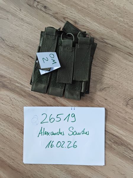 OM2 Pistolen/MP Magazintasche olive