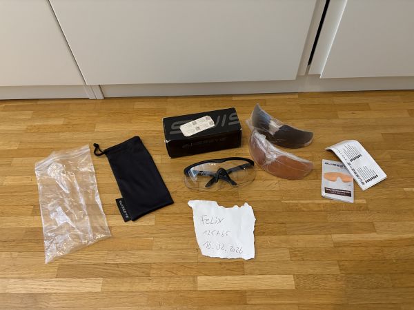 SwissEye Tactical Raptor Schutzbrille Schwarz