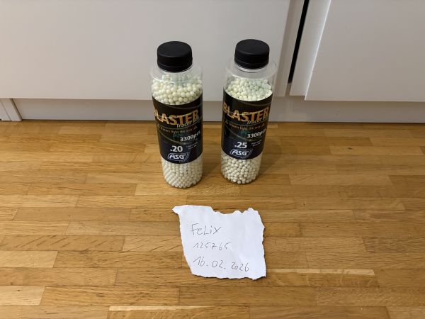 2x ASG Blaster Tracer BBs 0.20 & 0.25