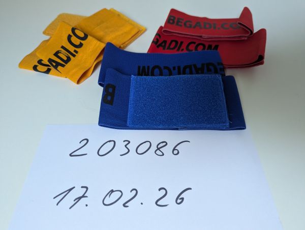 Armbinden Set Rot/Blau/Gelb