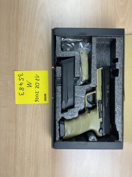 H&K 45 GBB (Gas Blow Back) – Full Set inkl. IMI Defense Holster & Gas