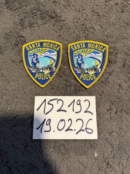 2x Santa Monica Police Department Patches