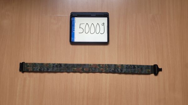 Taktischer Gürtel Flecktarn Cobra Schnalle matt schwarz