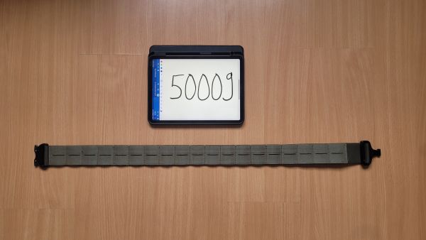 Taktischer Gürtel Steingrauoliv Cobra Schnalle matt schwarz