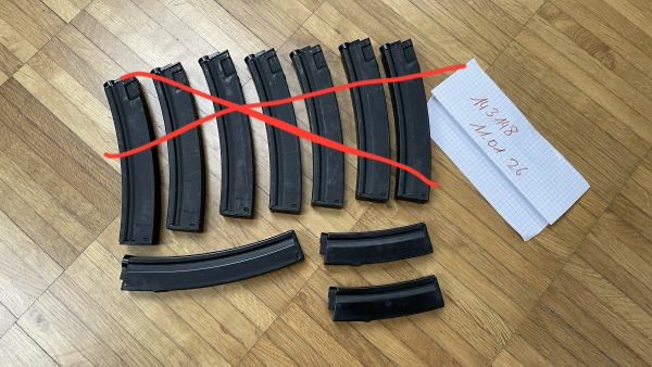 3x MP5 Mid-Cap Magazine (2x kurz, 1x lang)