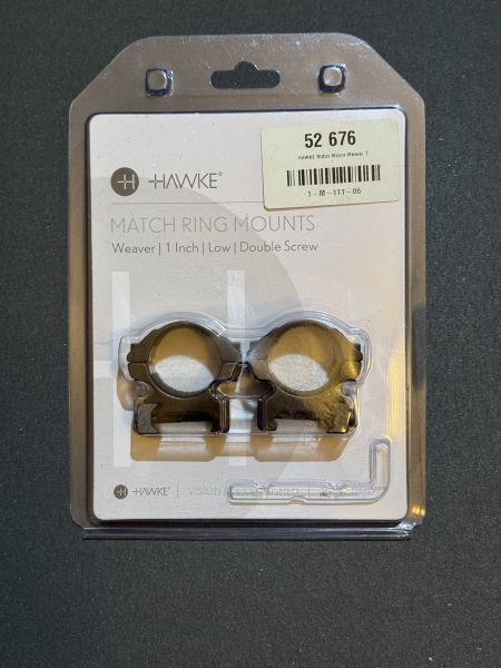 HAWKE Match Ring Mounts 1 Inch Low