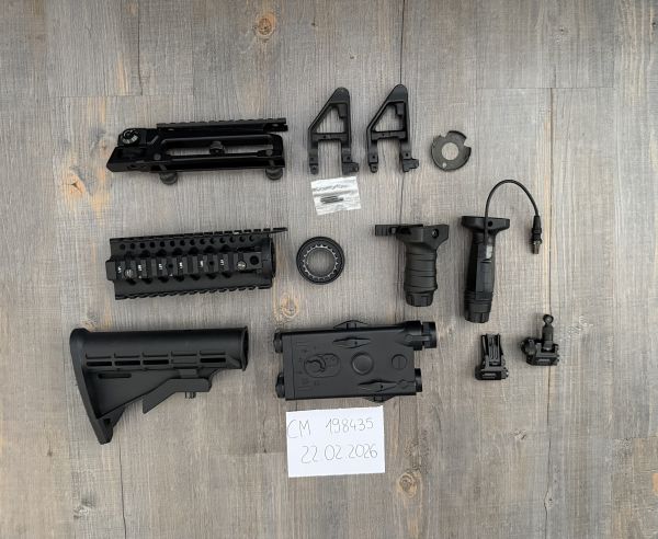 M4 Teile / Schaft, Rail, Griff…
