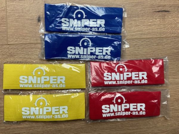 AS Teamarmbänder Set (rot / gelb / blau)