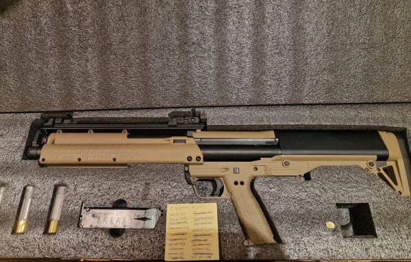 KelTec x EMG KSG Bullpup GBB Shotgun. Tan