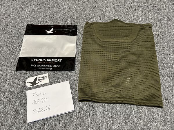 Cygnus Armory Face Warrior Defender - Olive - Neu