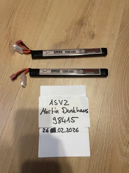 Begadi Amax 11,1V AK-Type Akkus 1300mAh 25C