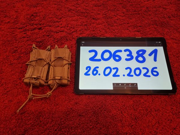 Pistol Mag Pouch (Doppel Magazintasche) Farbe Tan/Sandbraun/Coyote für Glock, Beretta, SIG und ähnliche 