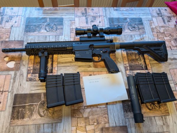 KWA Heckler & Koch HK417 A2 Vollmetall GBB 6mm BB schwarz