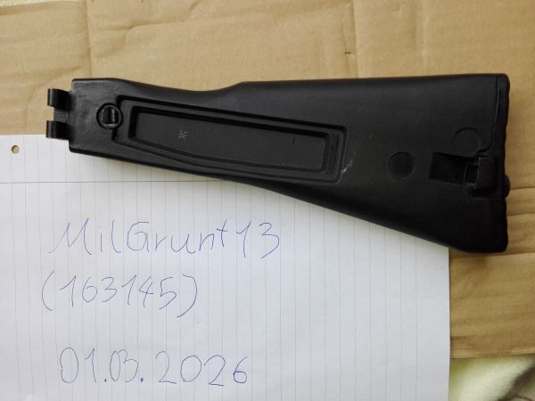 Original IZHMASH Polymer AK74M 5,5mm Pin/Stift Klappschaft, 100 Series AK folding stock (&auml;ltere Version ohne Schlitz f&uuml;r Buttpadriemen)