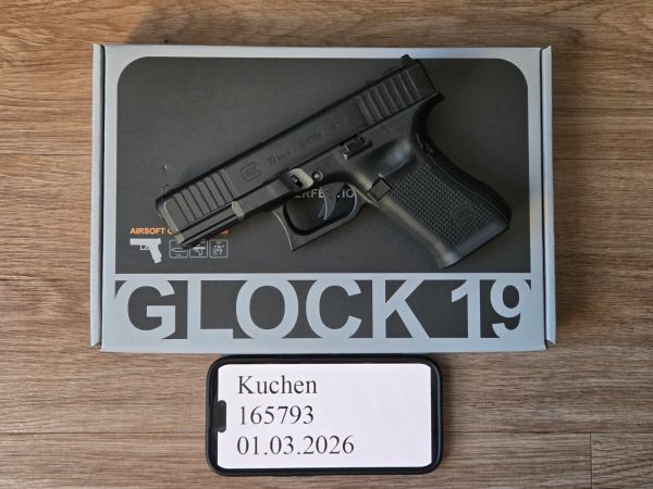 SRC Glock 19 Gen 5 MOS CO2 mit 3 Magazinen