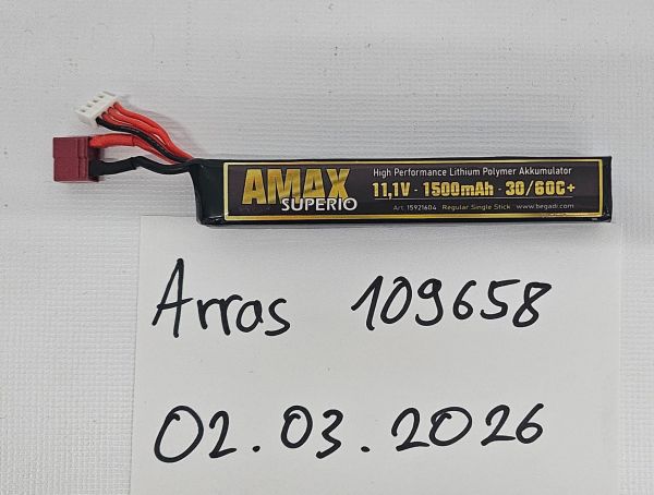 Amax Superio LiPo 11,1V 1500mha 30/60C+