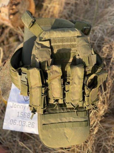 Fort Style Plate Carrier – Rusfor / SOBR MilSim Weste Oliv inkl. Pouch-Set | Fort Defender / Gladiator Inspired