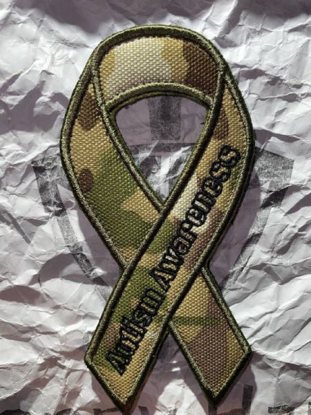 Autism Awareness Multicam Patch – Tactical Ribbon Velcro Patch 12,3×5,6 cm | Morale Patch
