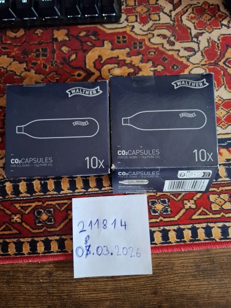16x 12g Walther C02 Kapseln