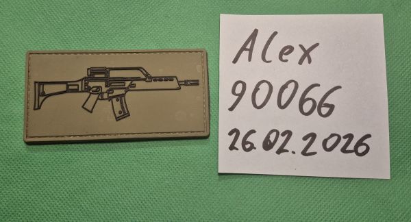 Patch, G36, Gummi, Velcro