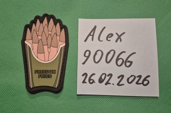 Patch, Freedom Fries, Gummi, Velcro