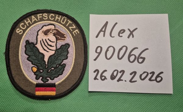 Patch, Schafschütze, Stoff, Velcro