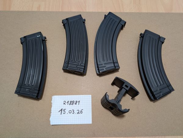 2x AK47 Stahlblech-Magazin Mid-Cap 150 2x AK47 Stahlblech-Magazin Hi-Cap 300