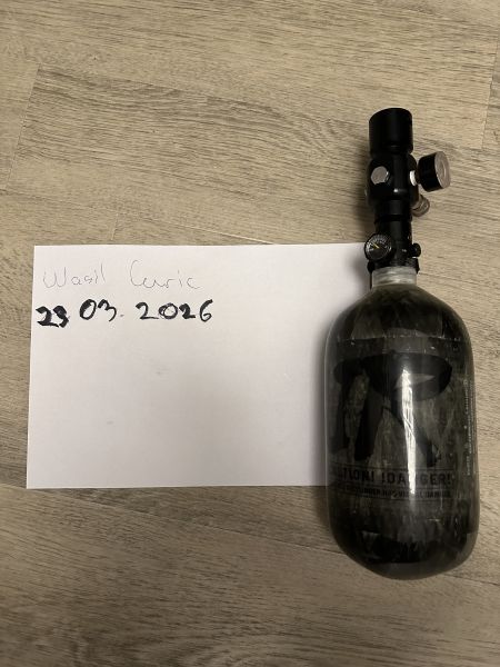 Powair hpa Tank / hpa Flasche 1,1Liter Carbon mit Regulator 
