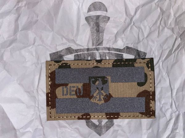 DEU Deutschland Adler Patch – Bundeswehr Tropentarn IR Velcro Patch